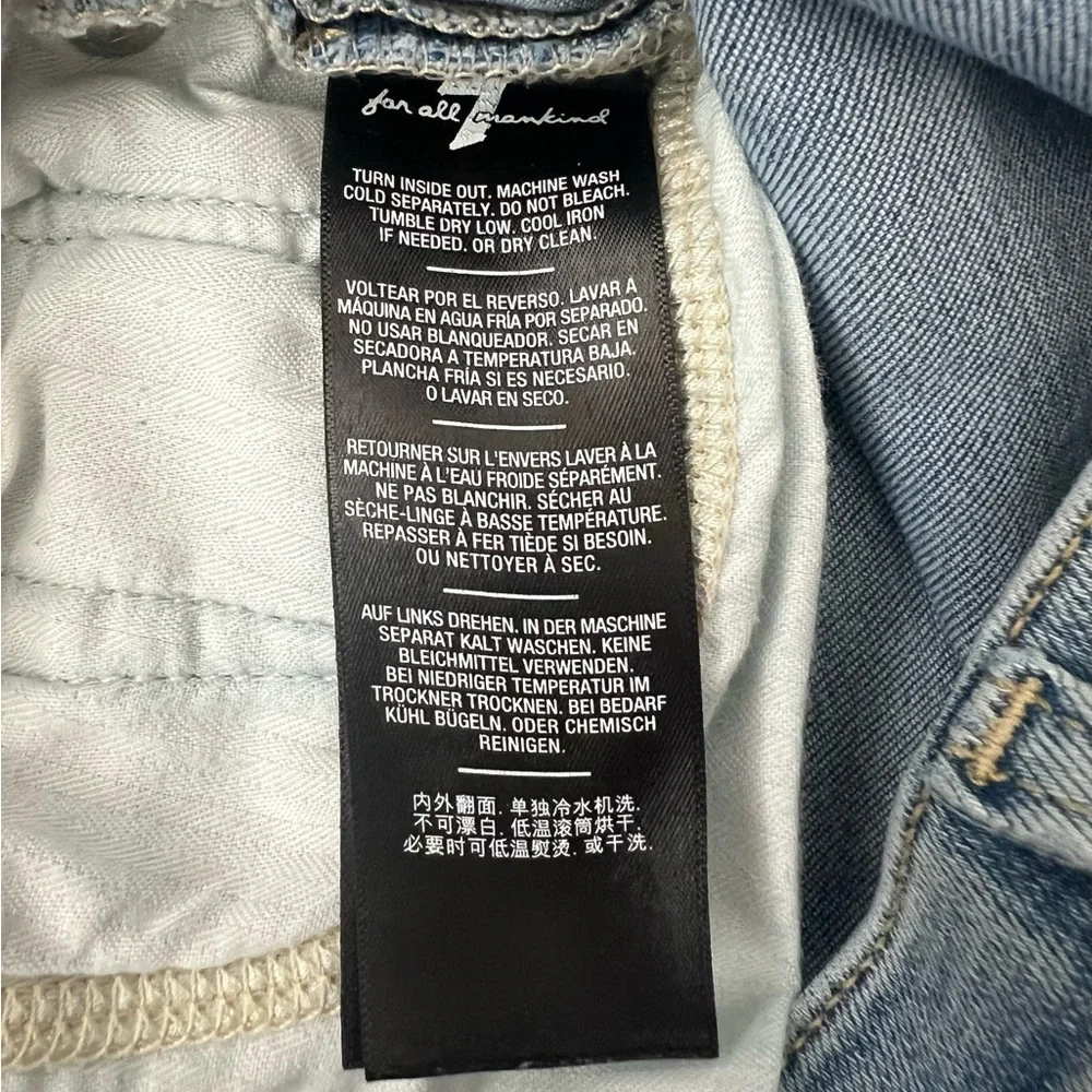 7 For All Mankind Skinny Jeans Women Size 23‎ Light Blue Denim (0647) - Picture 9 of 15